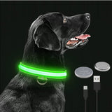 Rechargeable LED Glowing Adjustable Flashing Luminous Dog & Cat Collar