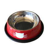 New Assemblable Multicolor Stainless Steel Dog Cat Bowl Non-slip Non-fall Eat Drink Pet Food Container Feeder Dish Bowl