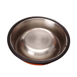 New Assemblable Multicolor Stainless Steel Dog Cat Bowl Non-slip Non-fall Eat Drink Pet Food Container Feeder Dish Bowl